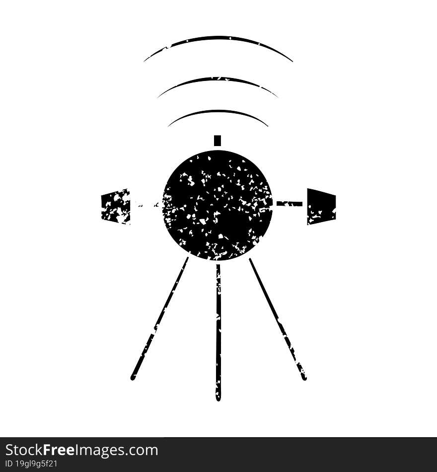 distressed symbol satellite