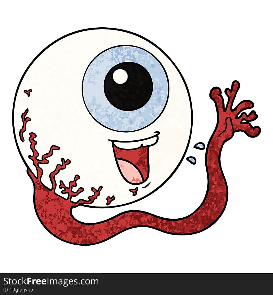 cartoon eyeball laughing. cartoon eyeball laughing