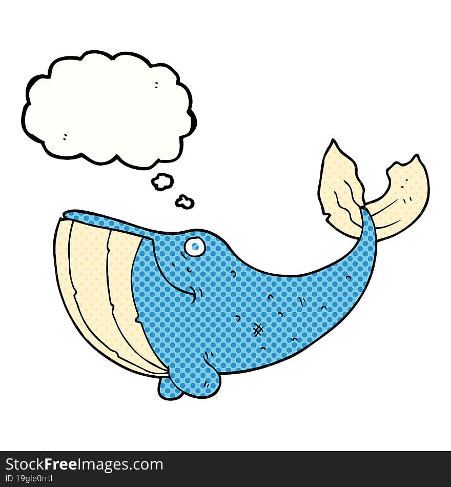 Thought Bubble Cartoon Whale