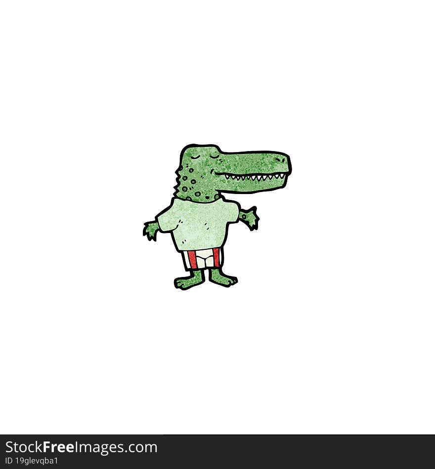 cartoon crocodile