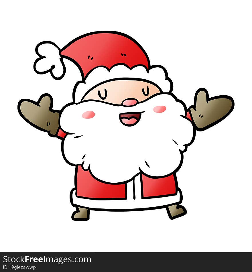 cartoon santa claus. cartoon santa claus