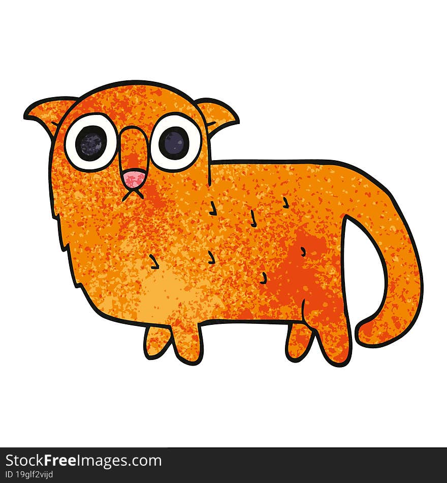 cartoon doodle funny cat