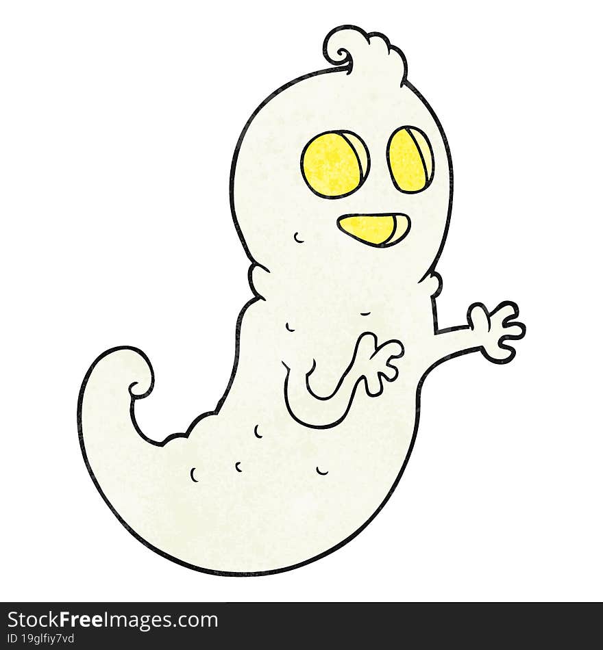 Textured Cartoon Ghost