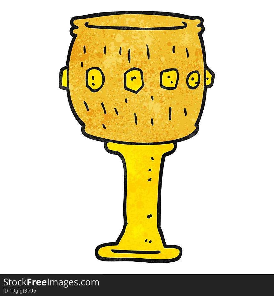 textured cartoon goblet