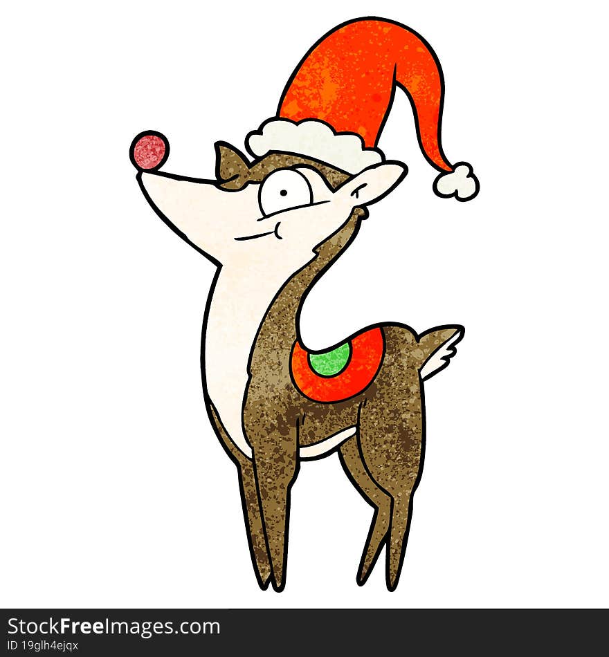 cartoon christmas reindeer. cartoon christmas reindeer