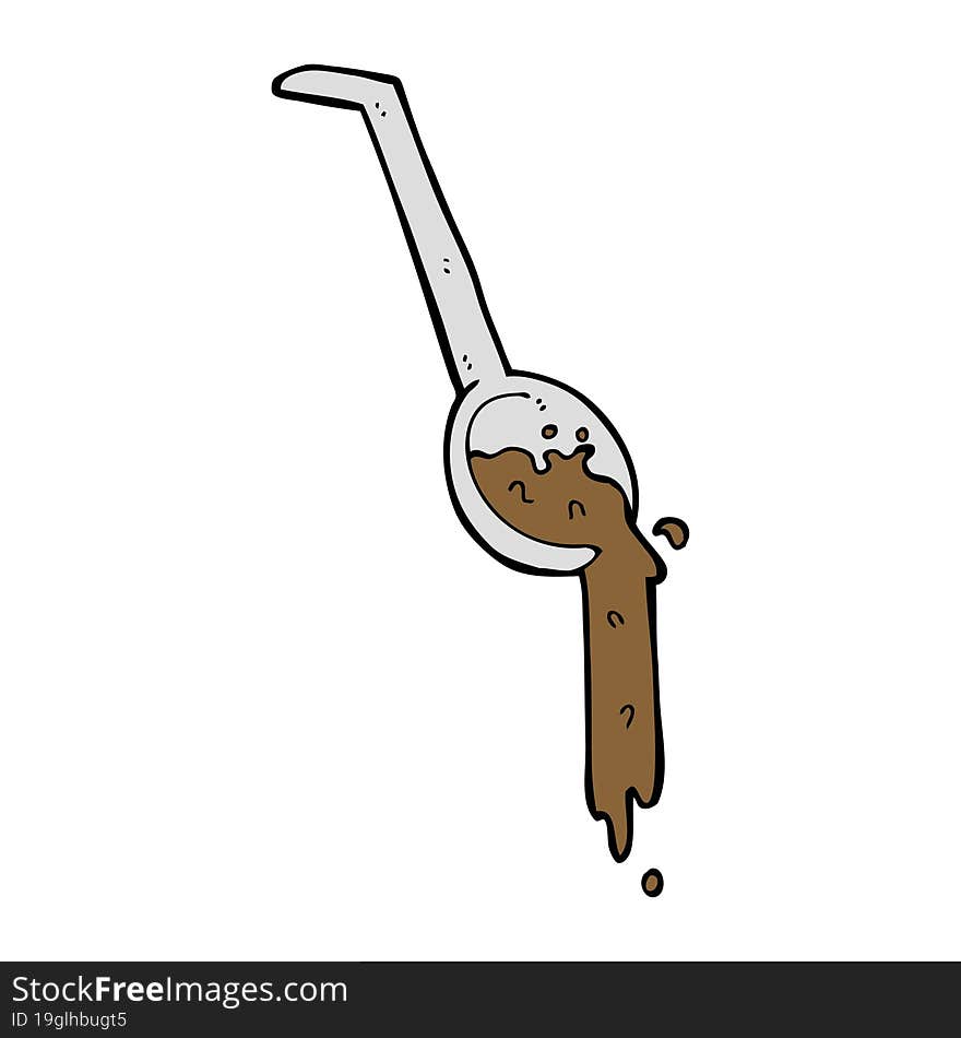 cartoon pouring gravy