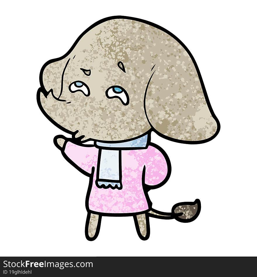 cartoon elephant remembering. cartoon elephant remembering