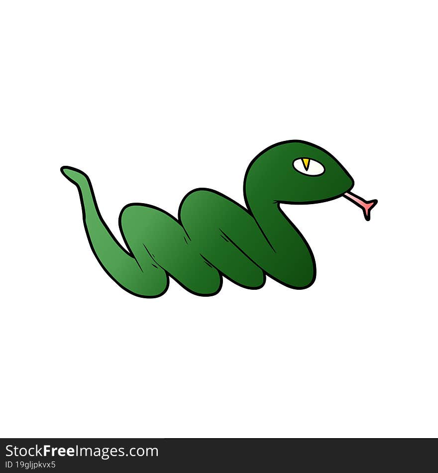 cartoon slithering snake. cartoon slithering snake