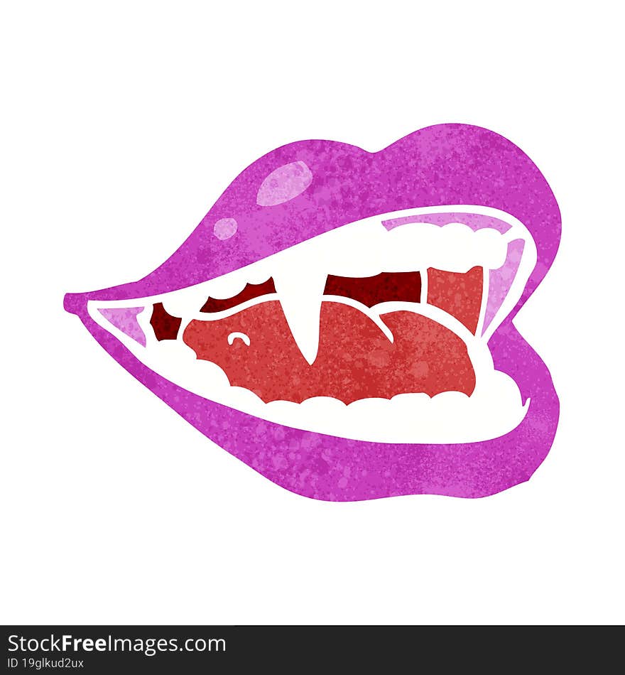 cartoon vampire mouth