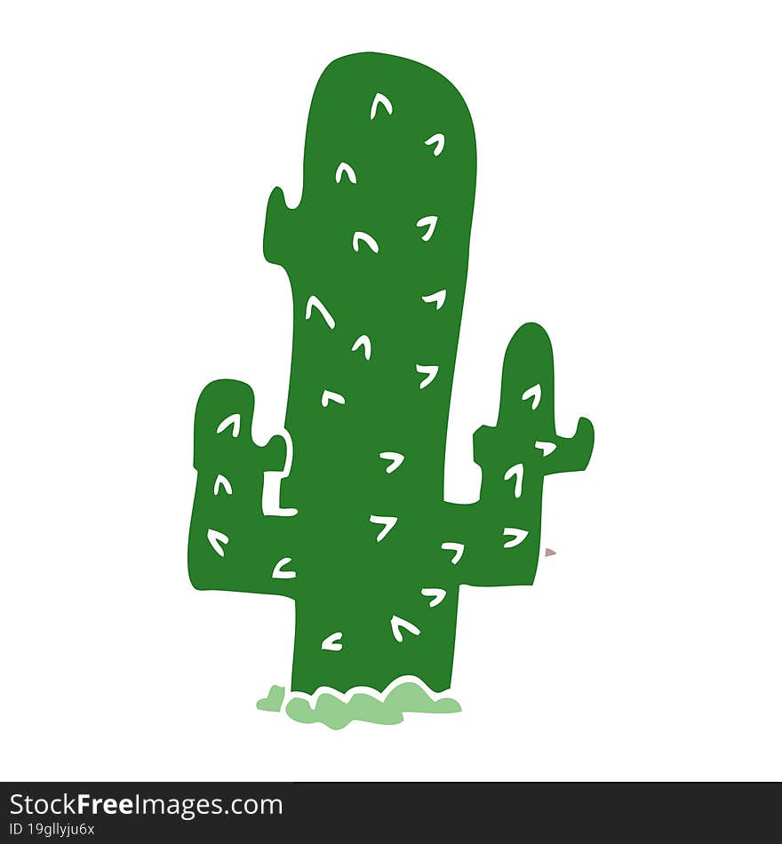 cartoon doodle cactus