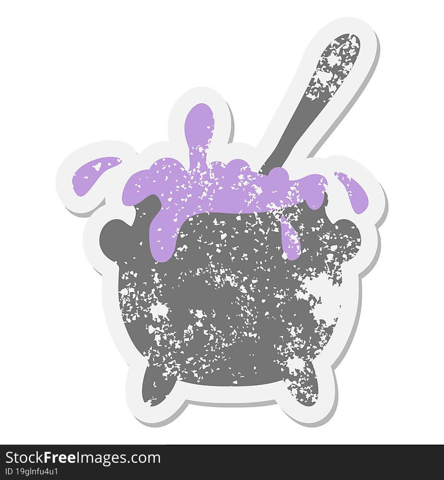 bubbling cauldron grunge sticker