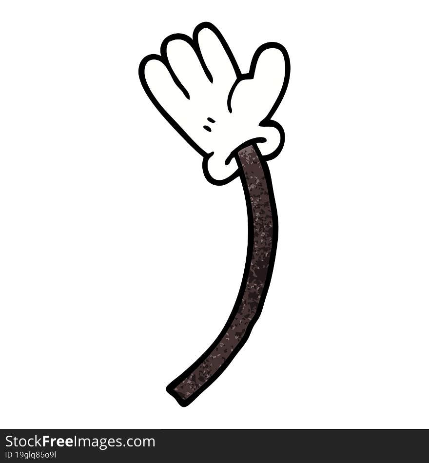 cartoon doodle of a hand gesture