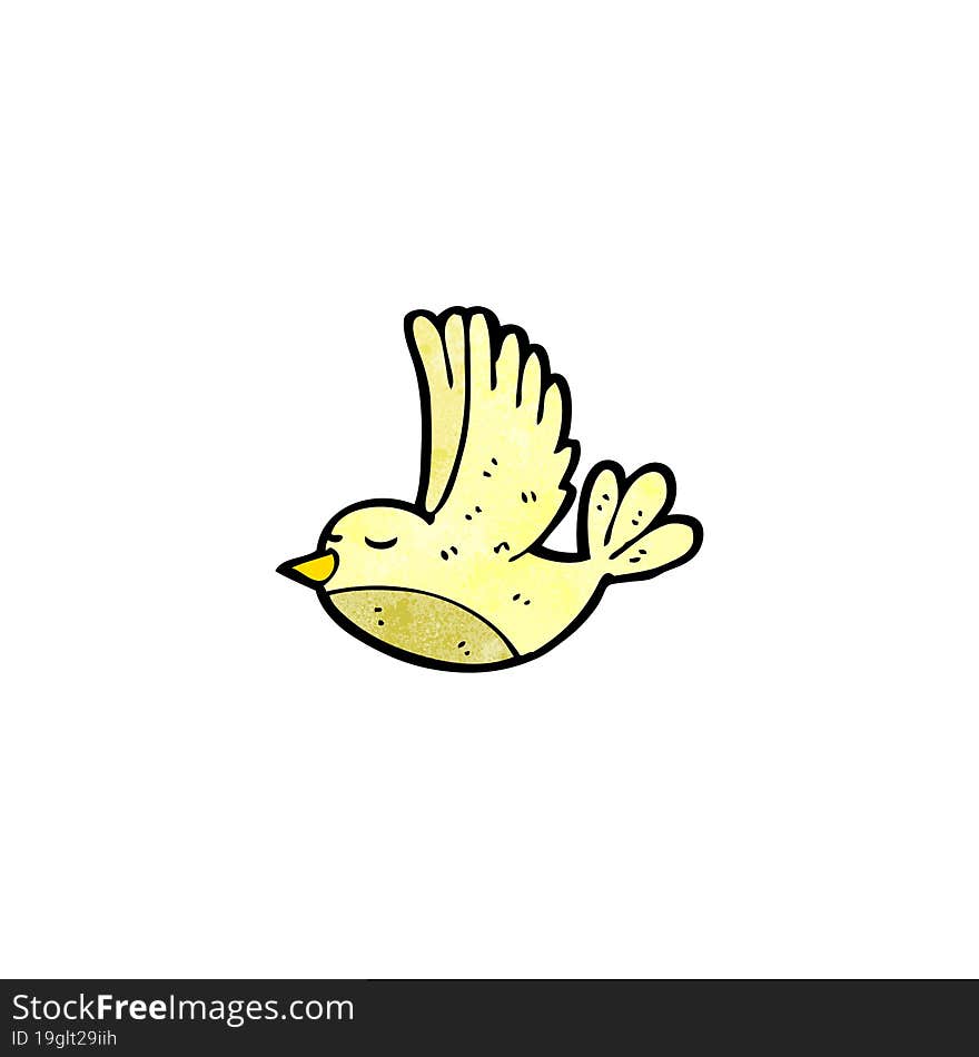 cute flying bird cartoon