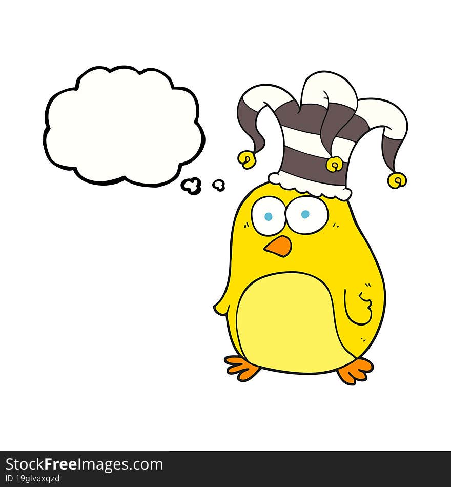 Thought Bubble Cartoon Funny Bird