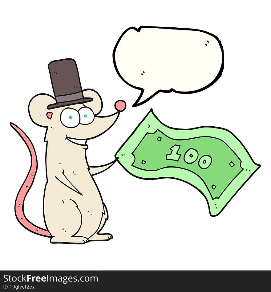 speech bubble cartoon rich mouse