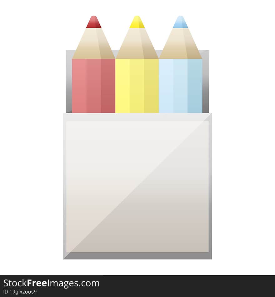 pack of coloring pencils graphic icon