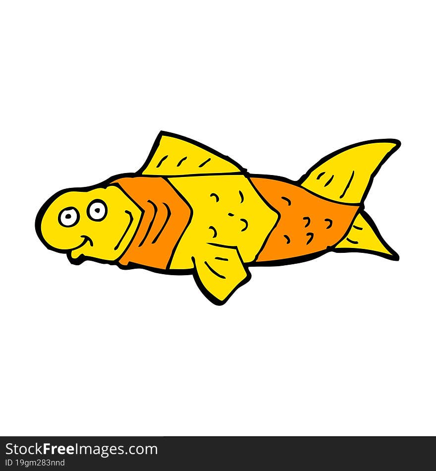 cartoon funny fish