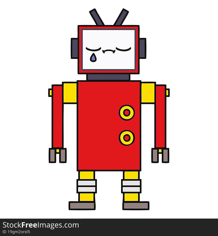 cute cartoon robot