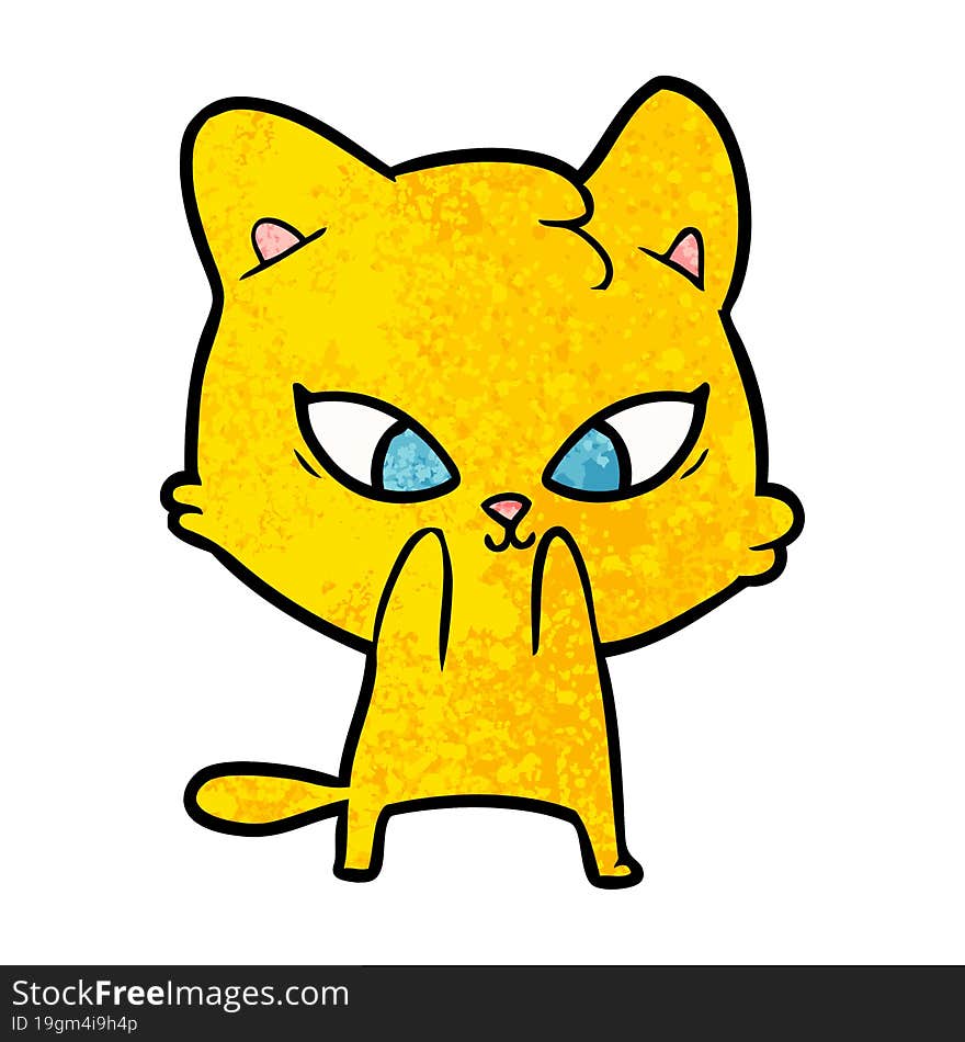 cute cartoon cat. cute cartoon cat