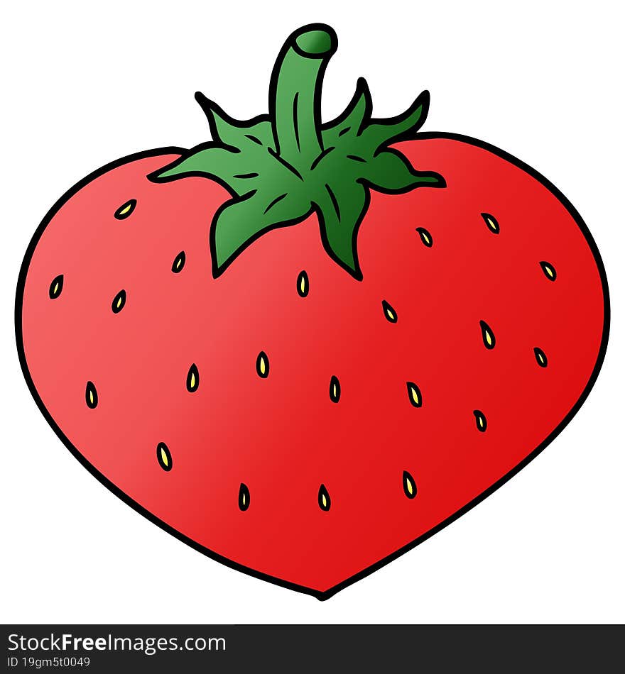 cartoon strawberry. cartoon strawberry