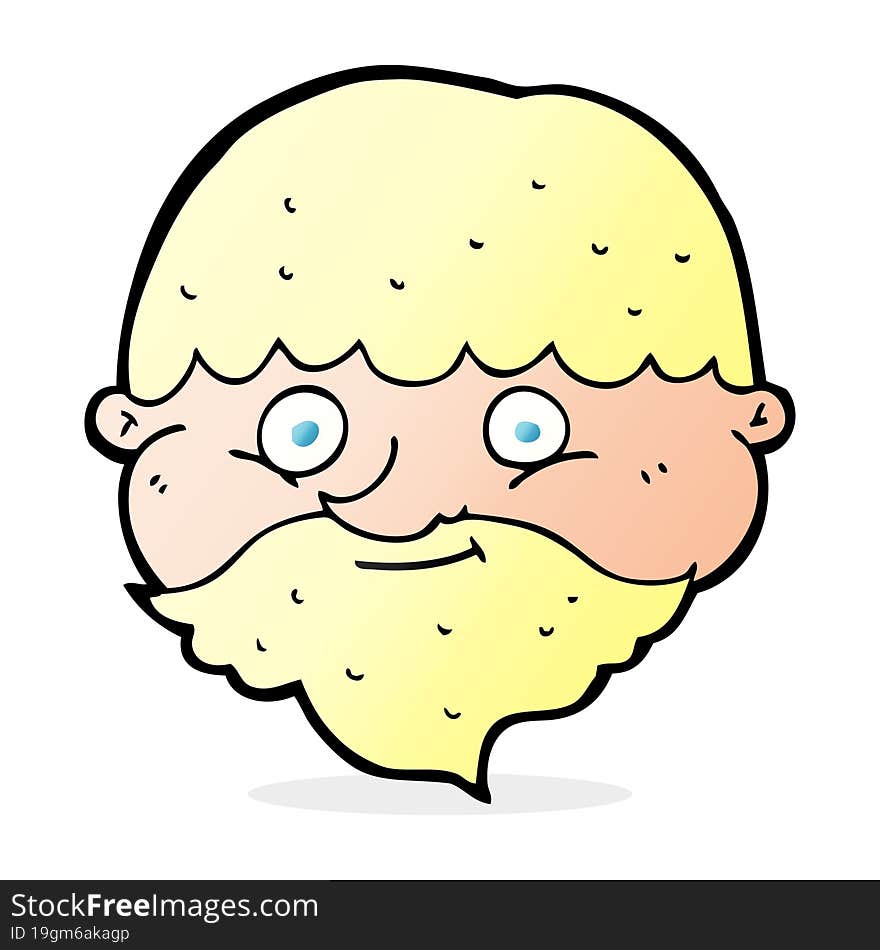 cartoon bearded man