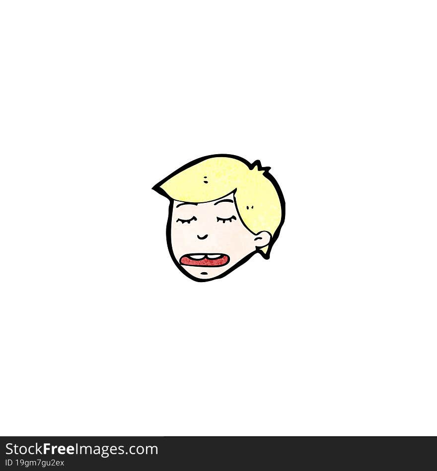 cartoon blond boy