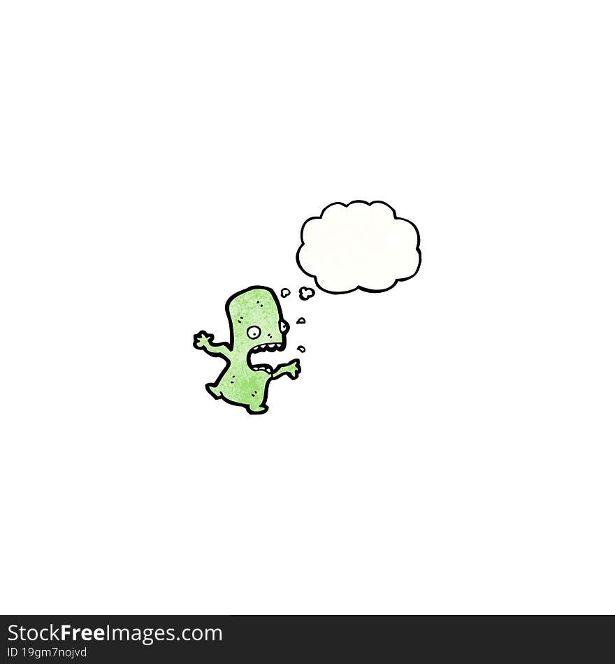 cartoon little alien