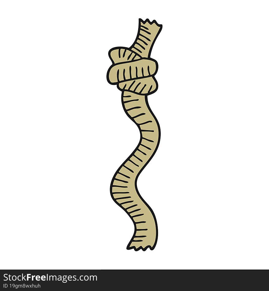 cartoon knotted rope