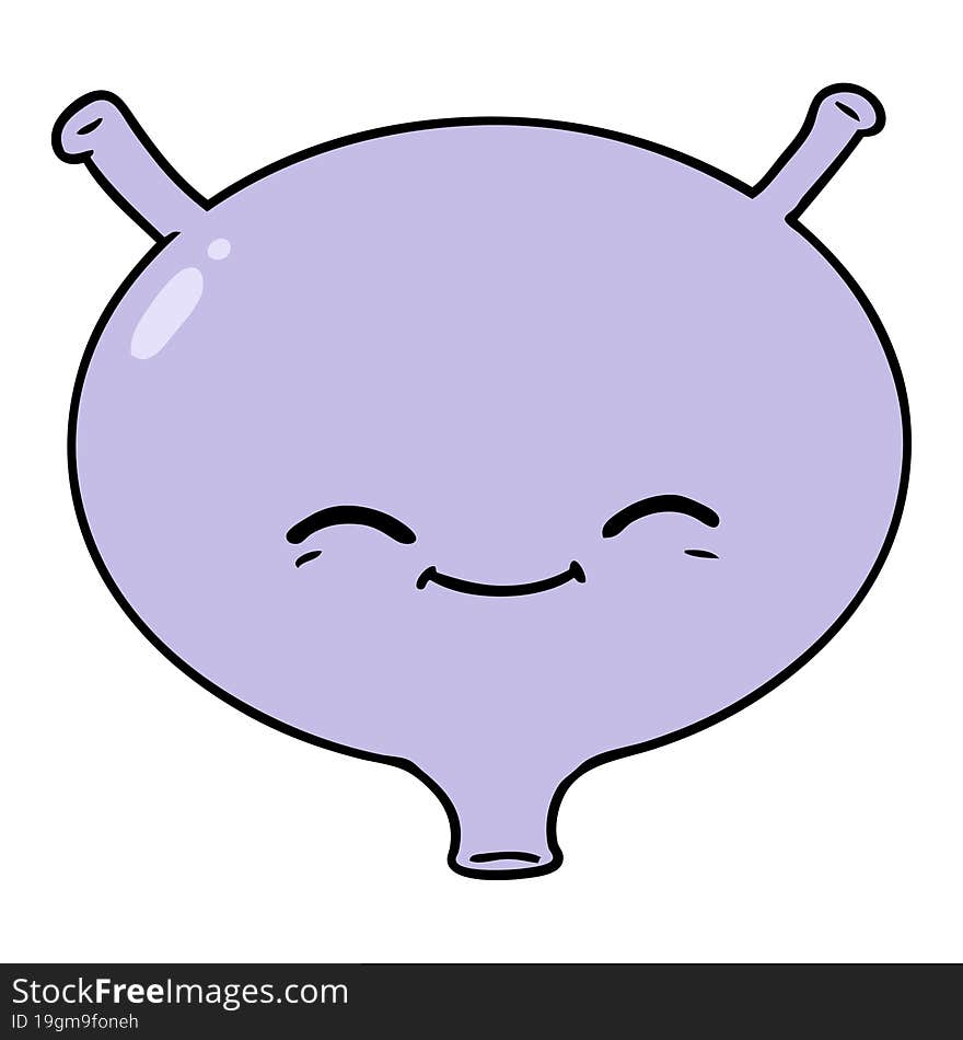 cartoon bladder. cartoon bladder