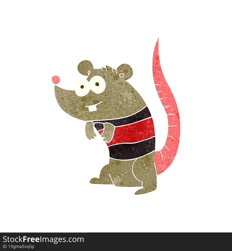 Retro Cartoon Rat