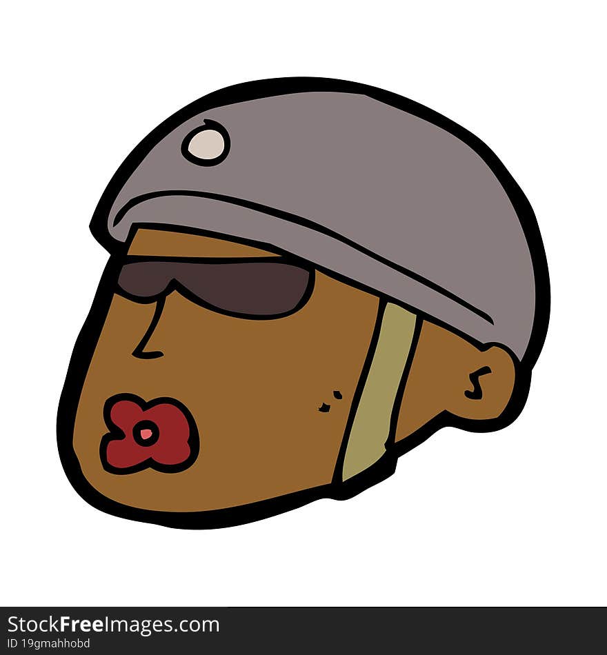 cartoon policeman head