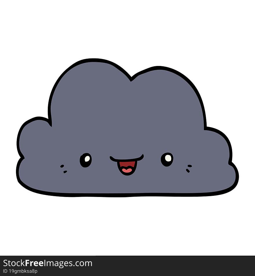 cute cartoon cloud