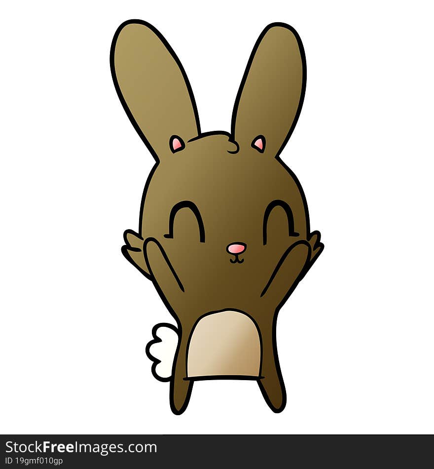 cute cartoon rabbit. cute cartoon rabbit