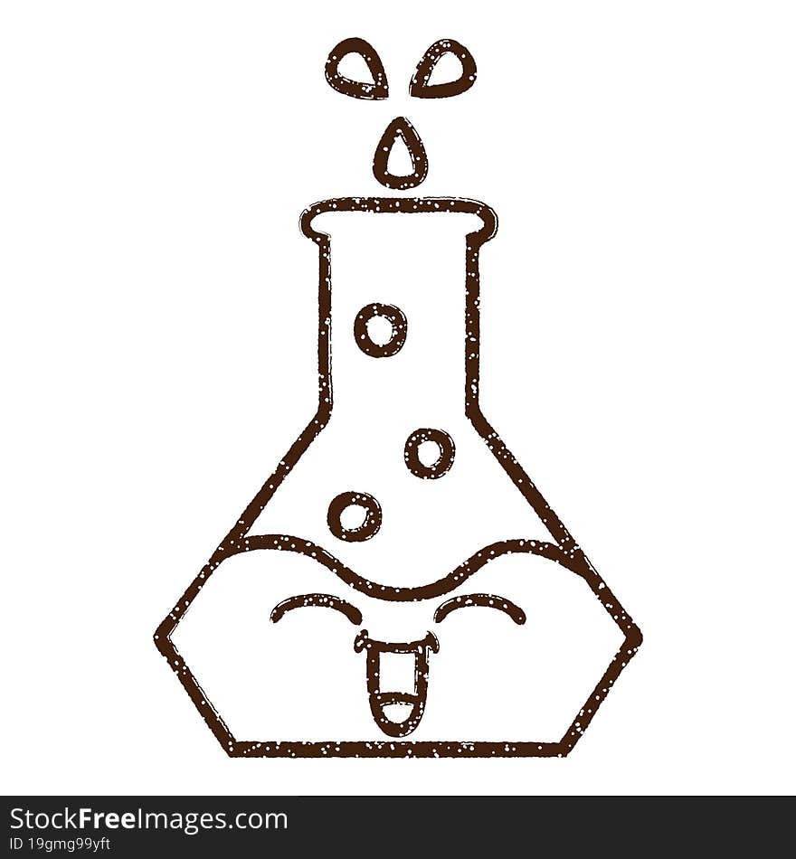 Science Experiment Charcoal Drawing