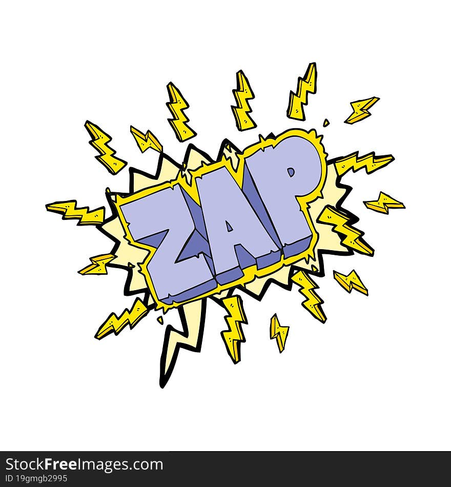 speech bubble cartoon zap symbol