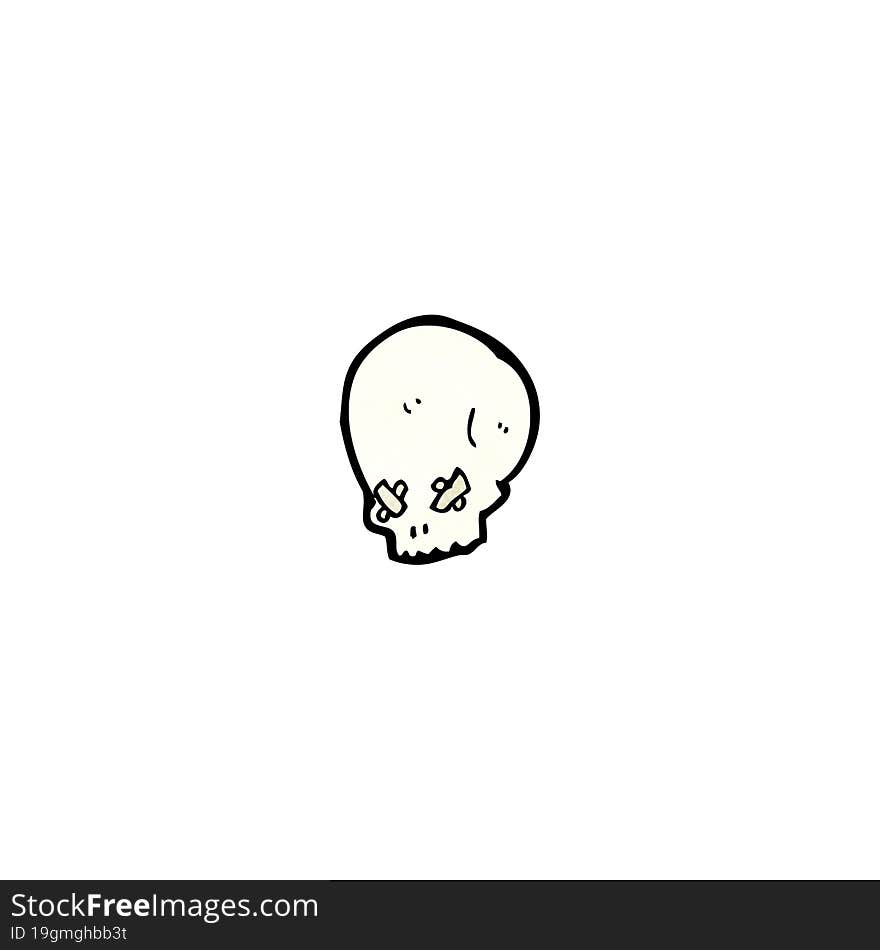 Spooky Skull Symbol