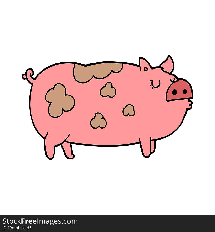 cartoon pig