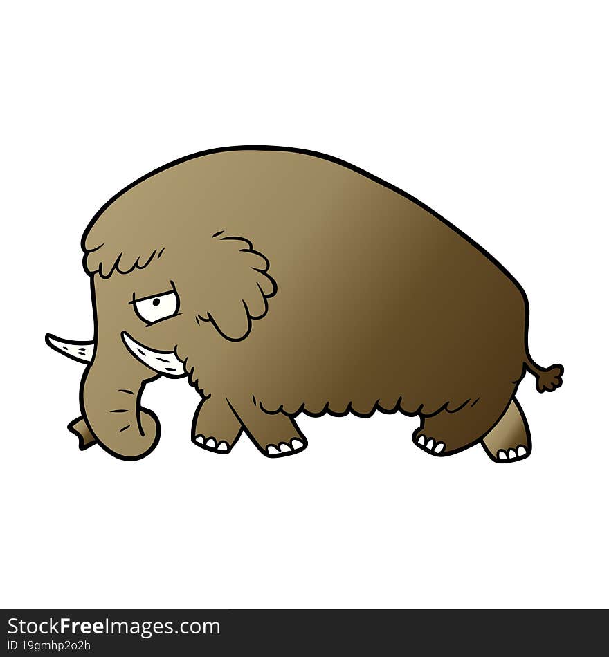 cartoon mammoth. cartoon mammoth