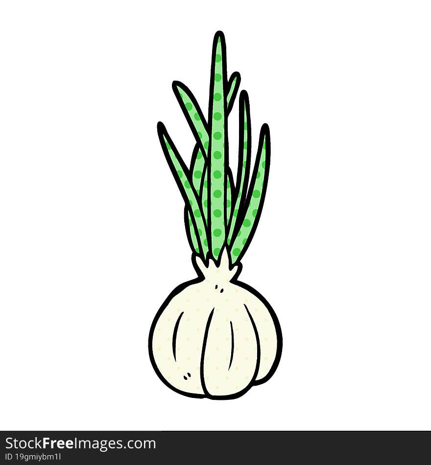 cartoon garlic bulb. cartoon garlic bulb