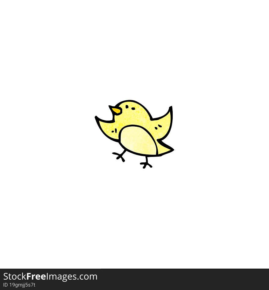 cartoon little bird doodle