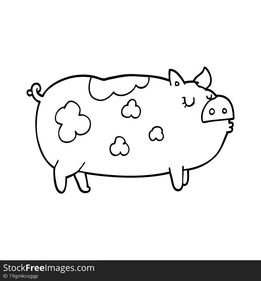 cartoon pig