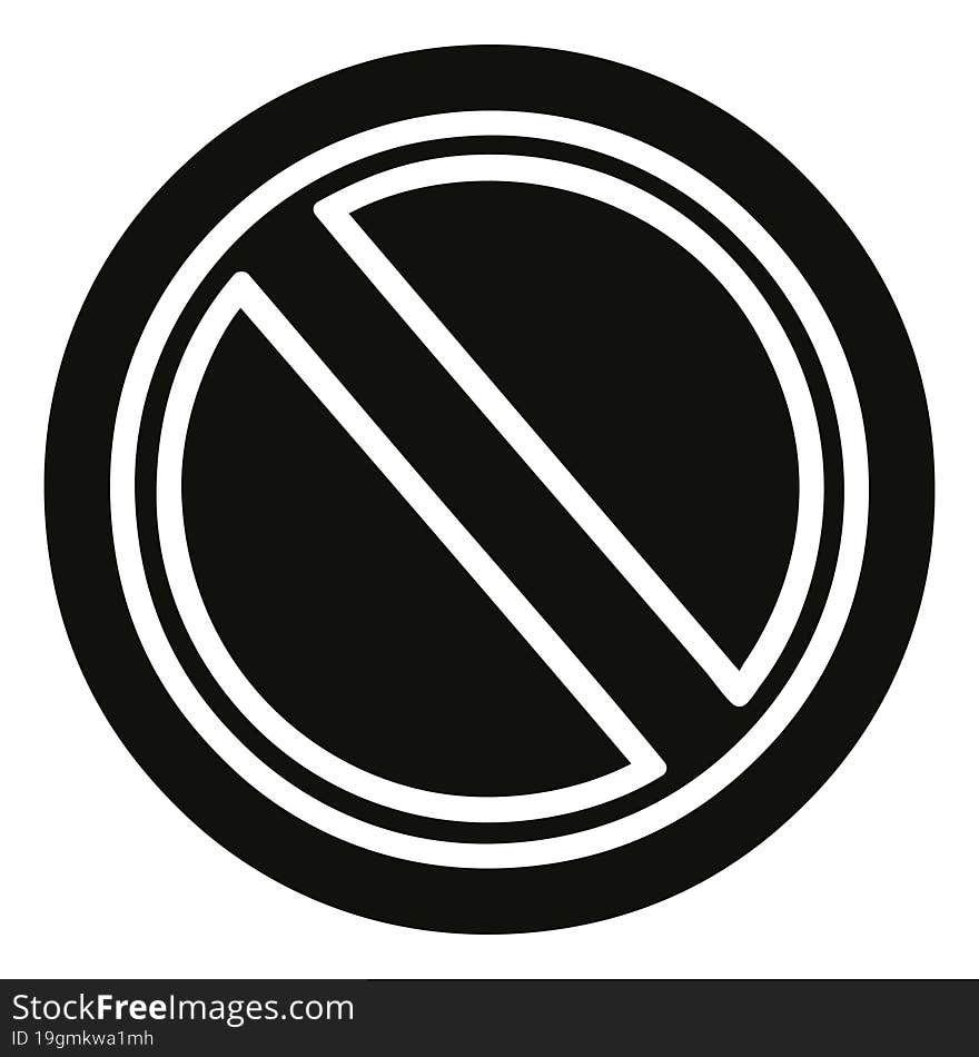 generic stop icon symbol