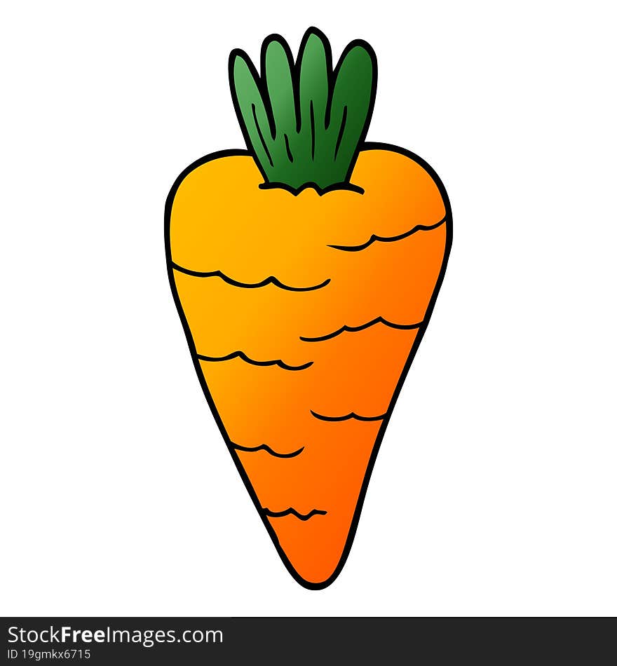 Cartoon Doodle Carrot