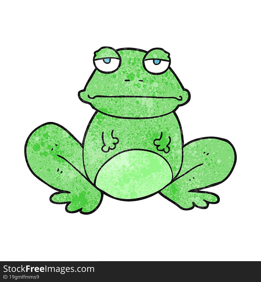 textured cartoon frog