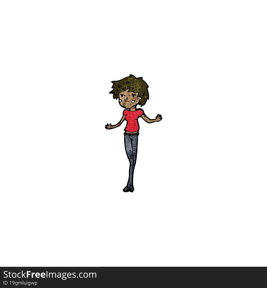 cartoon model woman