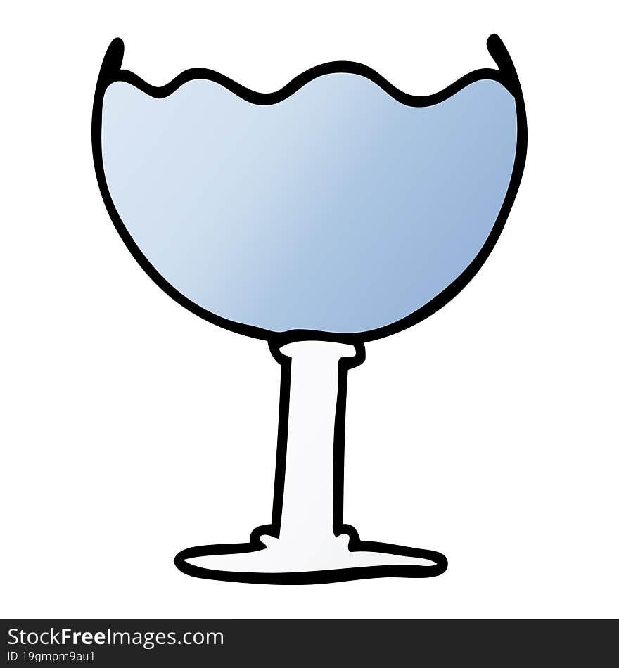 cartoon doodle glass of drink