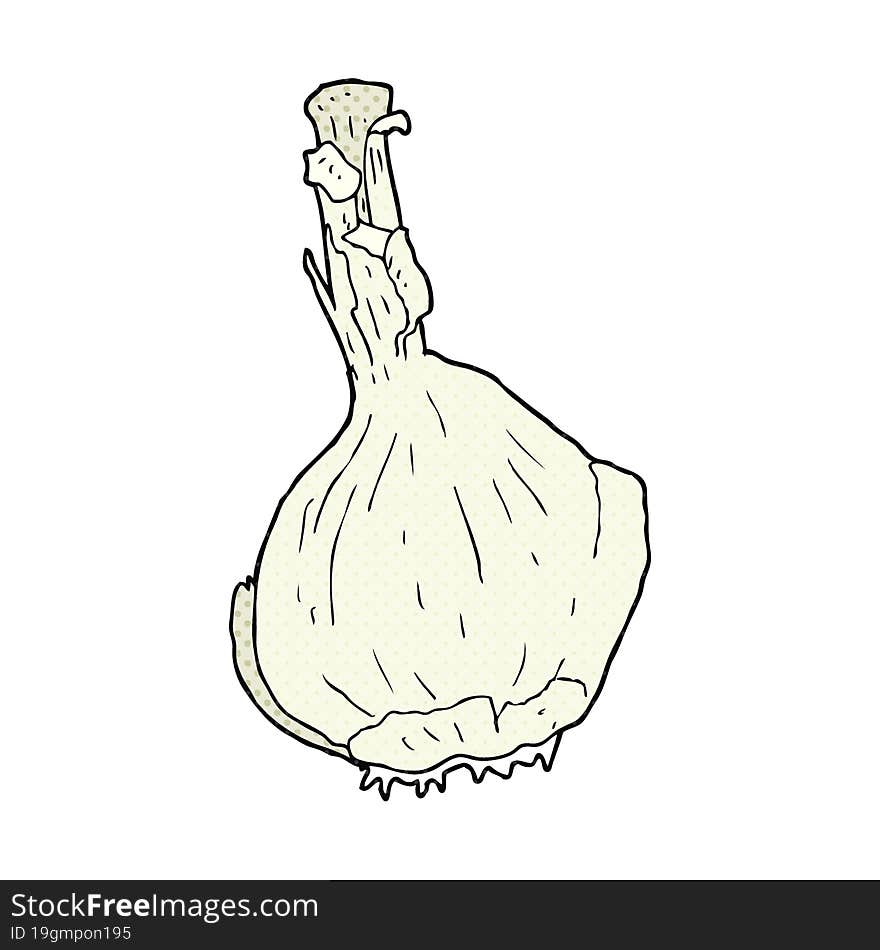 cartoon garlic