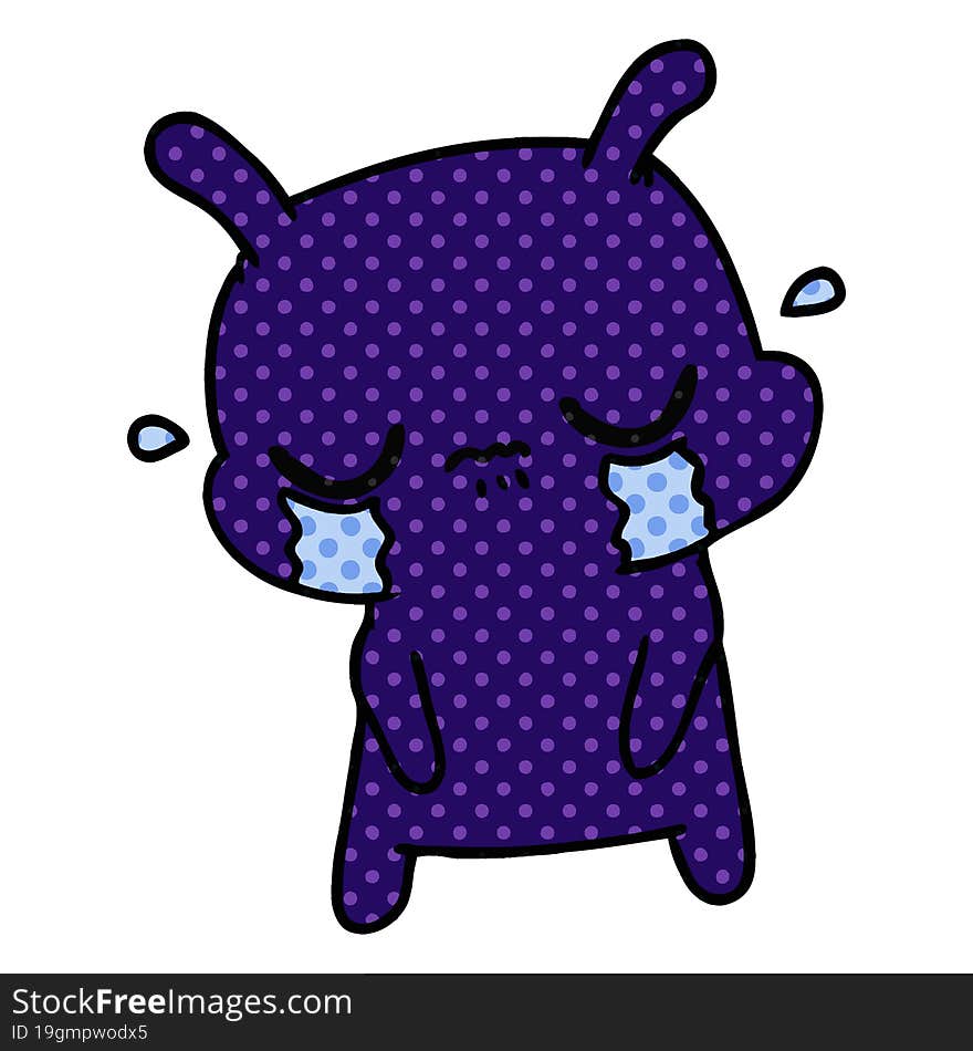 Cartoon Of Cute Sad Alien