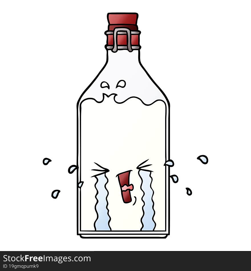 cartoon old bottle. cartoon old bottle