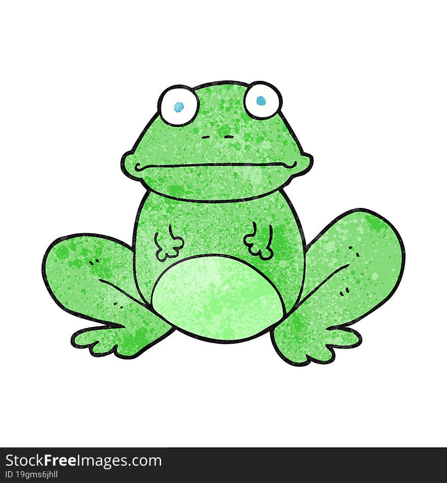 textured cartoon frog